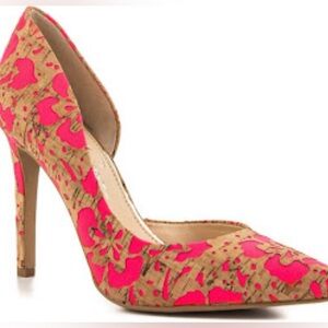 Jessica Simpson splatter Heels 9 lightly worn